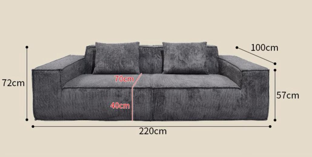 Tofu cube sofa 2 seater - Image 2